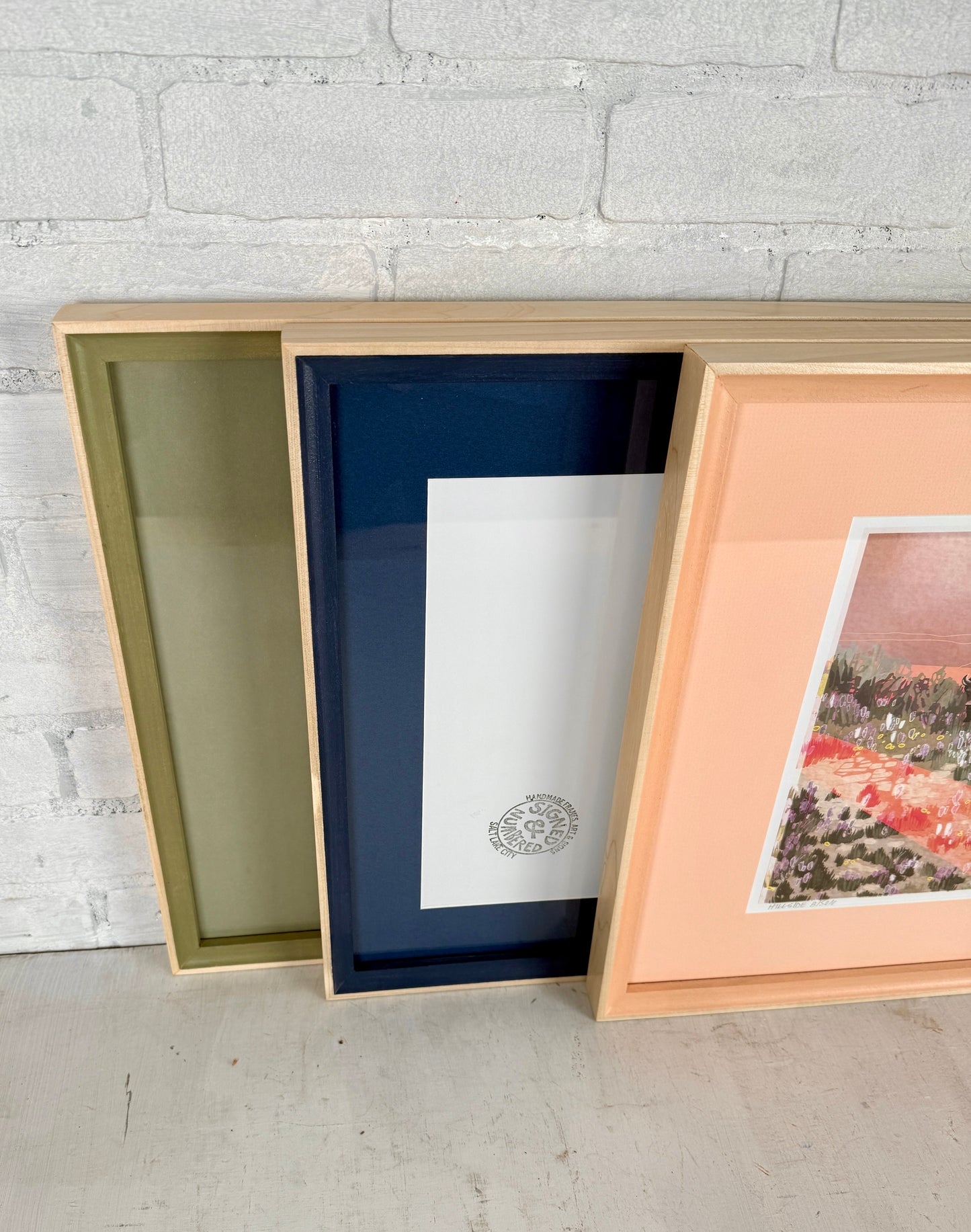 Monochrome 16x20 Inch Frame With Mat in Foxy Minus Poplar Style - Choose Your Photo Size & Color