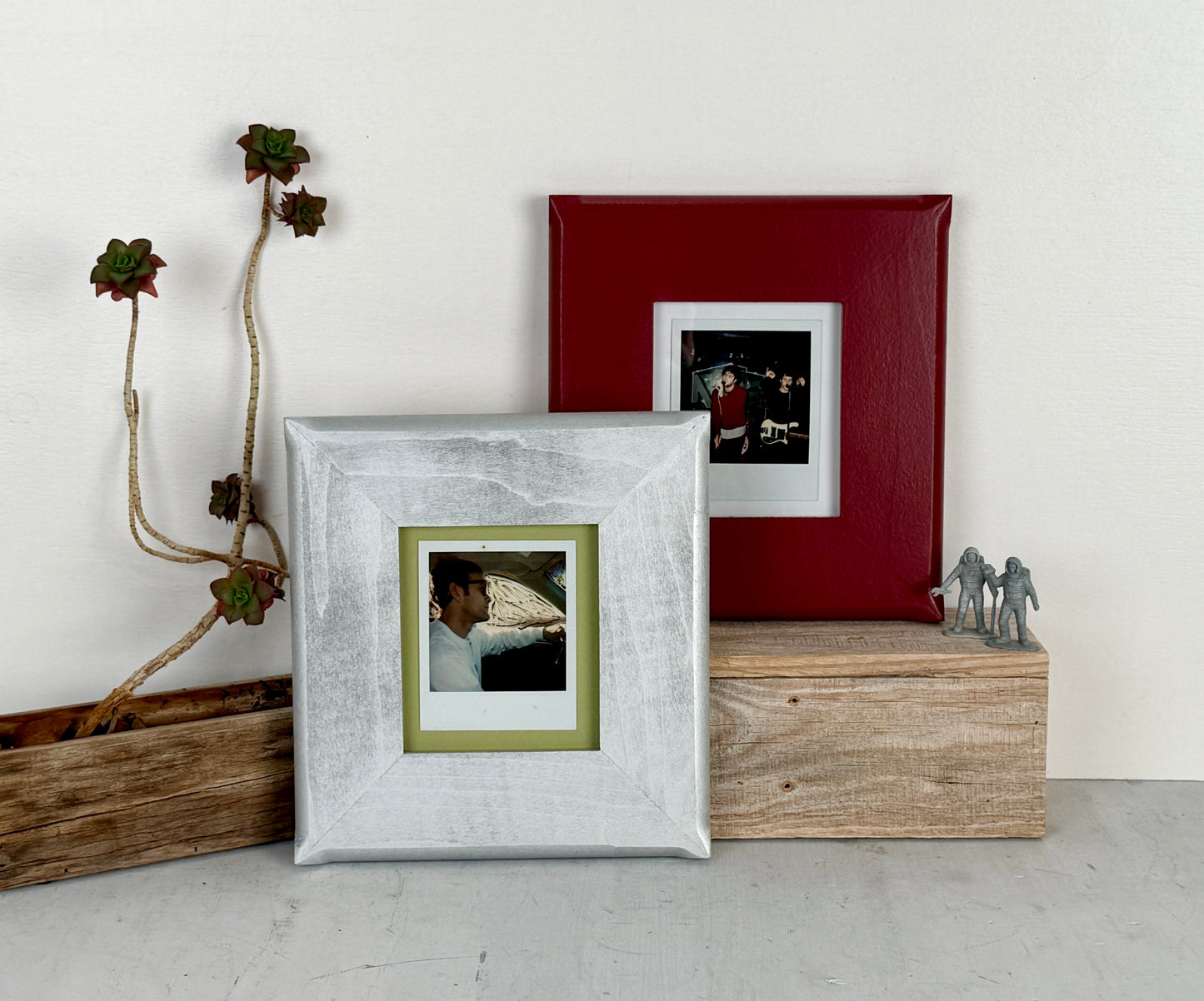 Picture Frame for Instant Camera Print in 2.5 Flared Style - Choose Your Frame and Mat Color