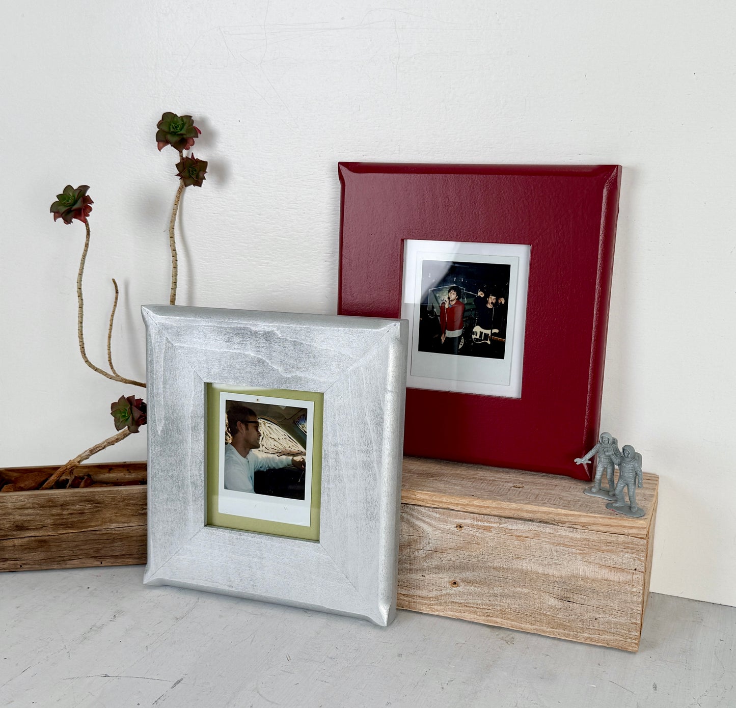 Picture Frame for Instant Camera Print in 2.5 Flared Style - Choose Your Frame and Mat Color