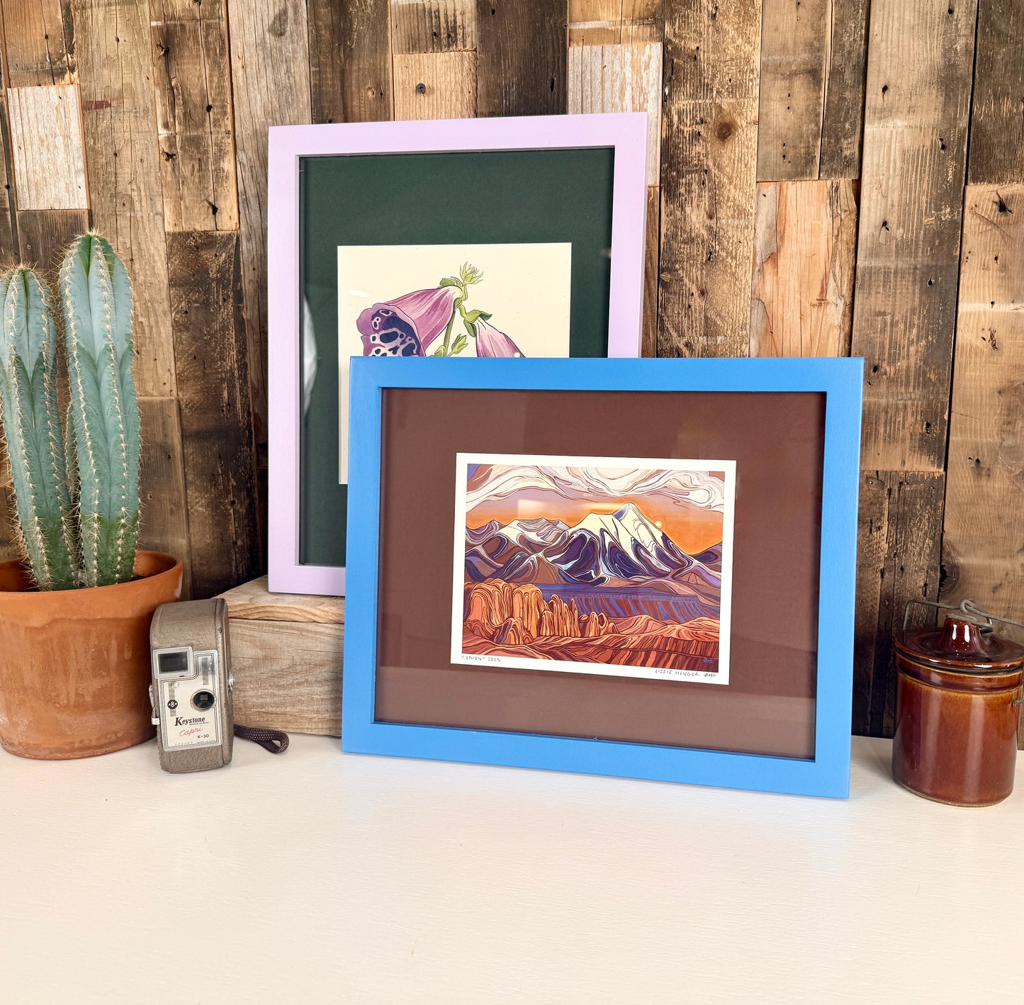 11x14 Inch Frame With Mat in 1x1 Flat Style - Choose Your Photo Size & Color