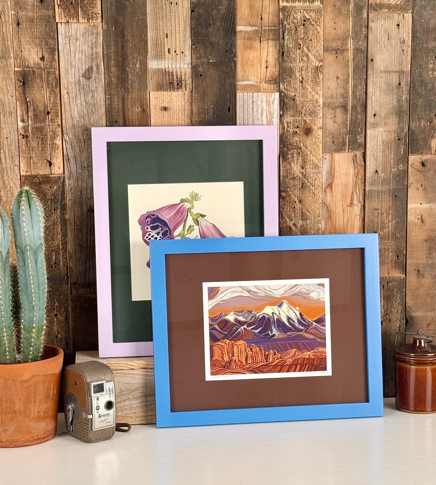 11x14 Inch Frame With Mat in 1x1 Flat Style - Choose Your Photo Size & Color