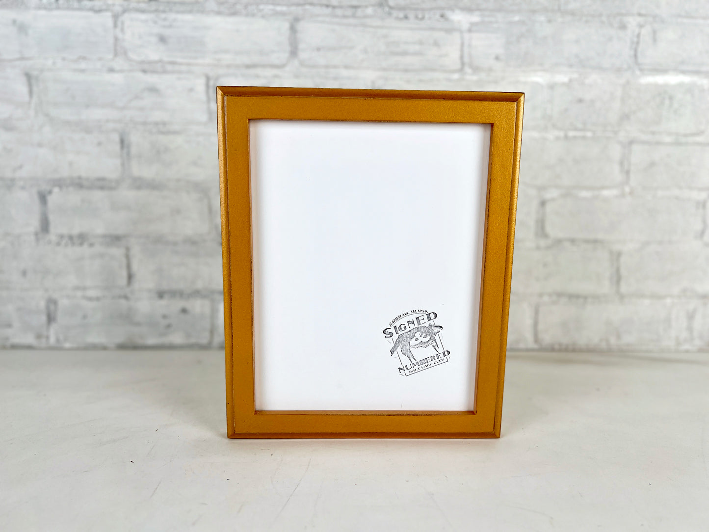 1x1 Outside Cove Vintage New Gold Frame - Choose Your Size - Ships Right Away - FREE SHIPPING