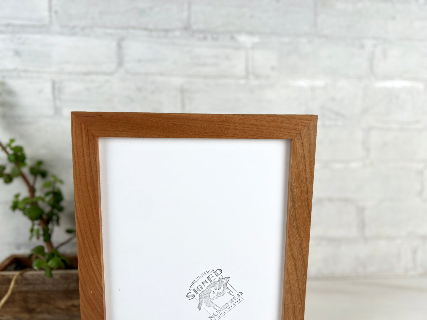 Solid Cherry Picture Frame in 1x1 Hardwood Molding- Choose Your Size - Ships Right Away!