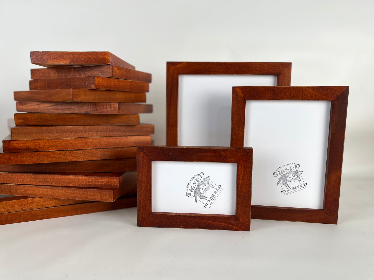 1x1 Vintage Wood Tone Picture Frame - Choose Your Size - Ships Right Away - FREE SHIPPING