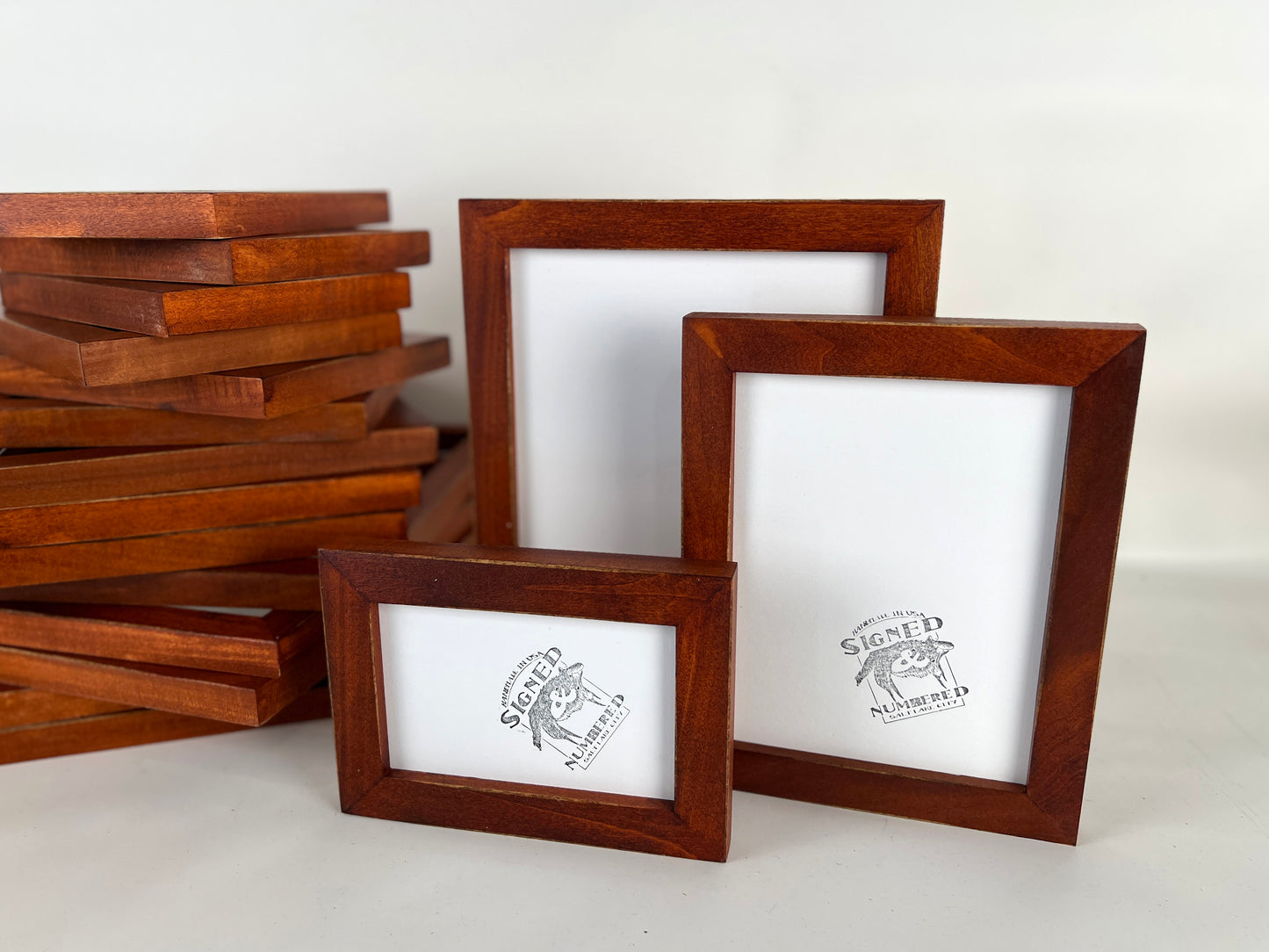 1x1 Vintage Wood Tone Picture Frame - Choose Your Size - Ships Right Away - FREE SHIPPING