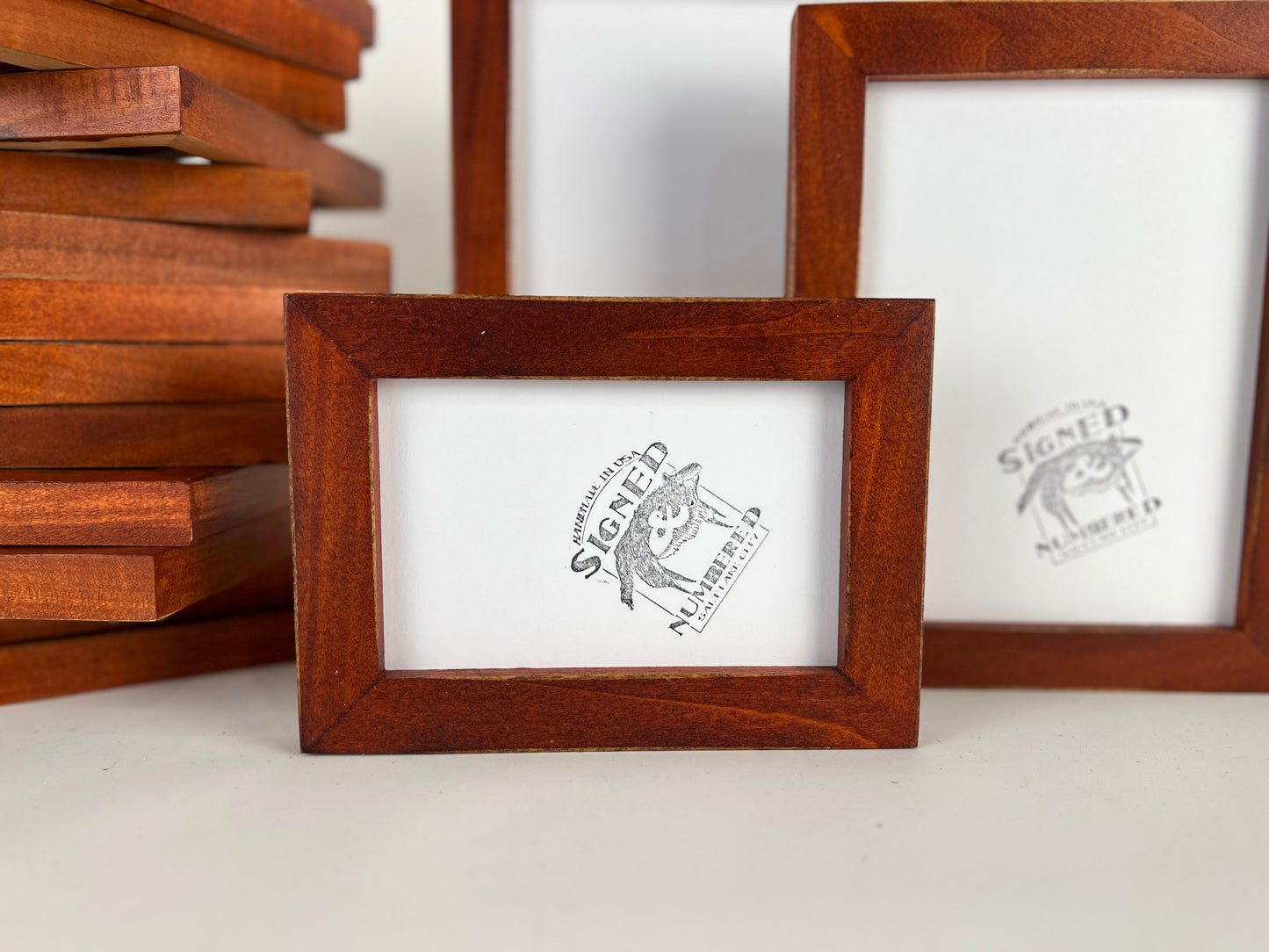 1x1 Vintage Wood Tone Picture Frame - Choose Your Size - Ships Right Away - FREE SHIPPING