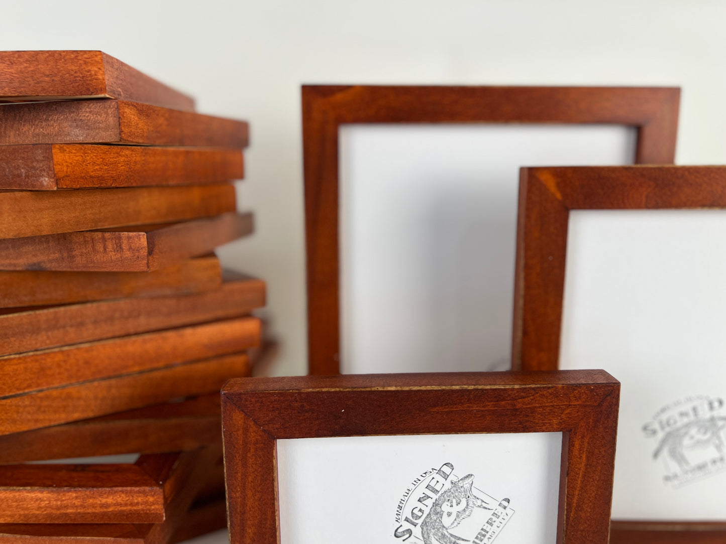 1x1 Vintage Wood Tone Picture Frame - Choose Your Size - Ships Right Away - FREE SHIPPING