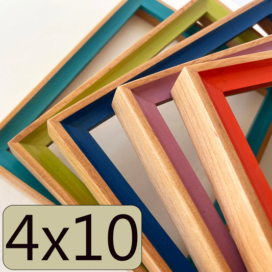 4x10" frame in Foxy Minus style - Choose your color - FREE SHIPPING