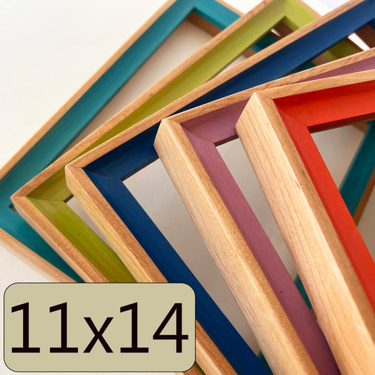 11x14" frame in Foxy Minus style - Choose your color - FREE SHIPPING