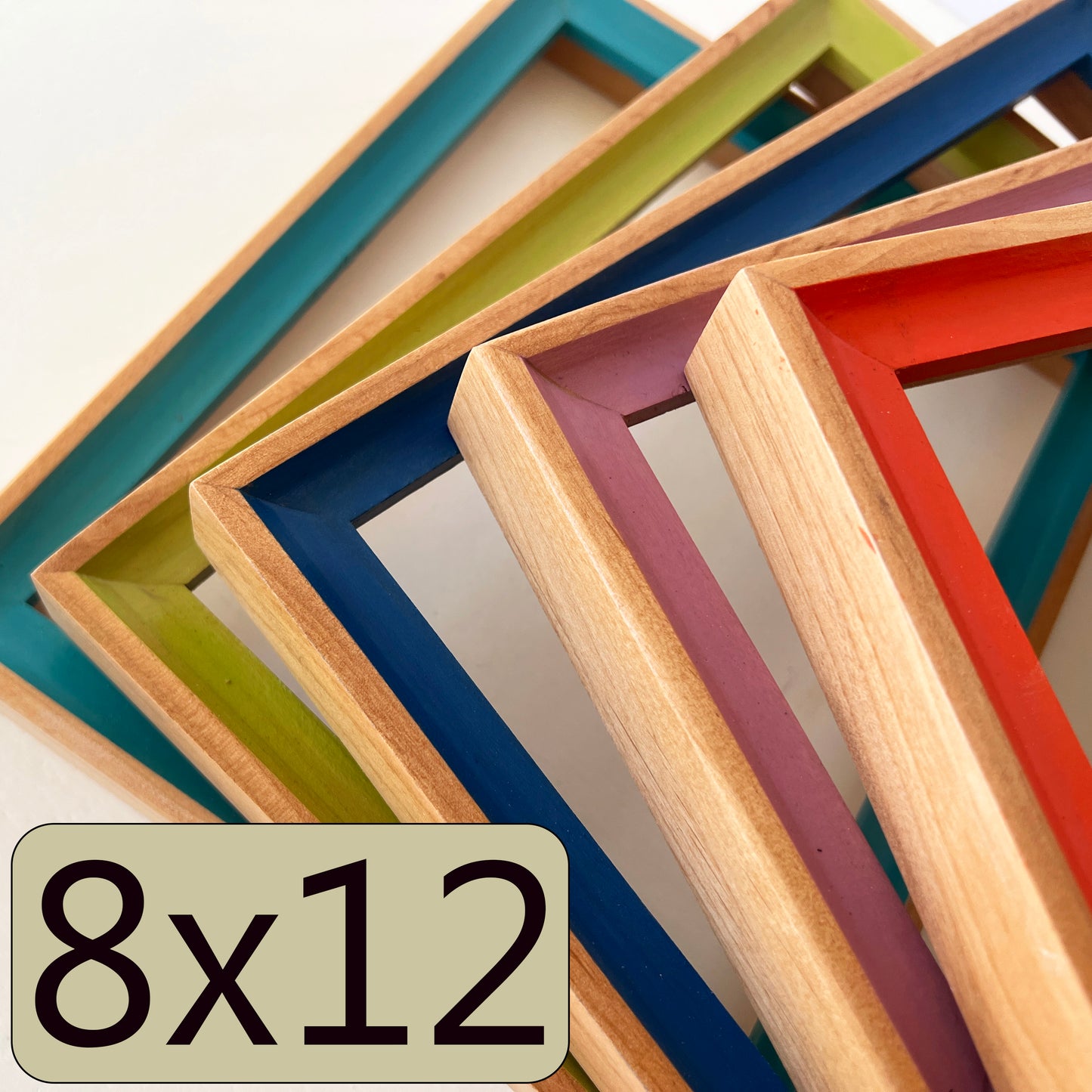 8x12" frame in Foxy Minus style - Choose your color - FREE SHIPPING