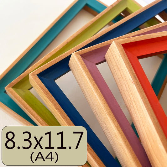 A4 8.3x11.7" frame in Foxy Minus style - Choose your color - FREE SHIPPING