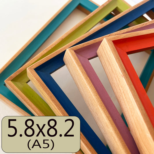 A5 5.8x8.2" frame in Foxy Minus style - Choose your color - FREE SHIPPING