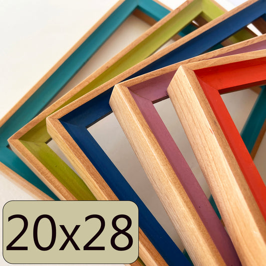 20x28" frame in Foxy Minus style - Choose your color - FREE SHIPPING
