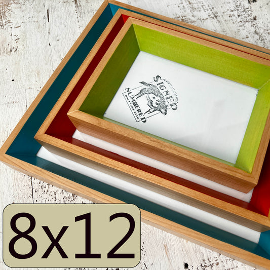 8x12" frame in Park Slope Minus style - Choose your color - FREE SHIPPING