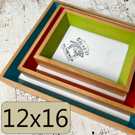 12x16" frame in Park Slope Minus style - Choose your color - FREE SHIPPING