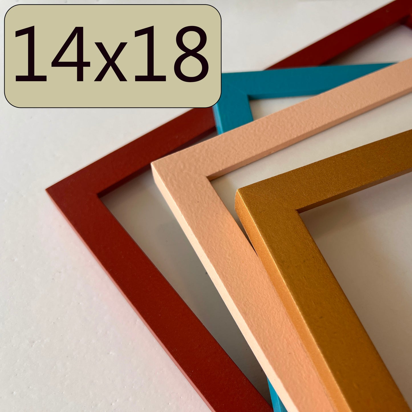 14x18" frame in Peewee style - Choose your color - FREE SHIPPING