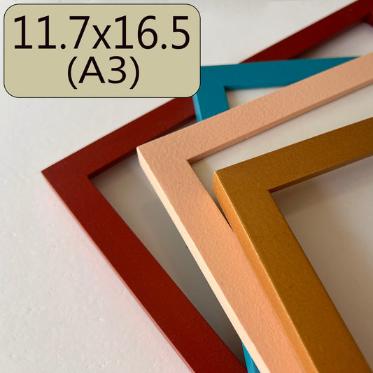 A3 11.7x16.5" frame in Peewee style - Choose your color - FREE SHIPPING