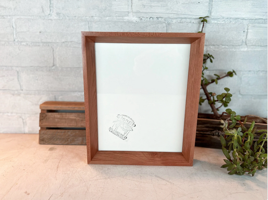 Solid Cherry Picture Frame in Park Slope Hardwood Molding- Choose Your Size - Ships Right Away!