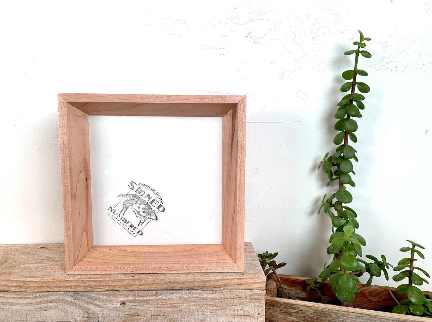 Solid Maple Picture Frame in Park Slope Hardwood Molding- Choose Your Size - Ships Right Away!