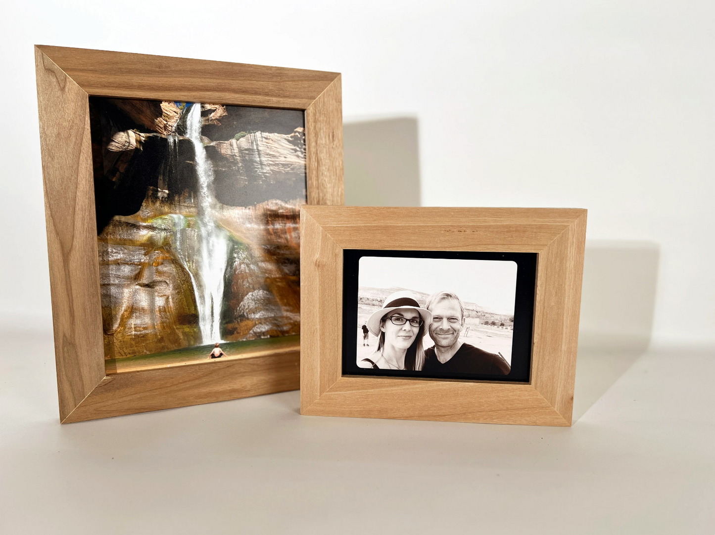 Solid Willow Picture Frame in 1.5" Hardwood Molding - Choose Your Size - Ships Right Away!