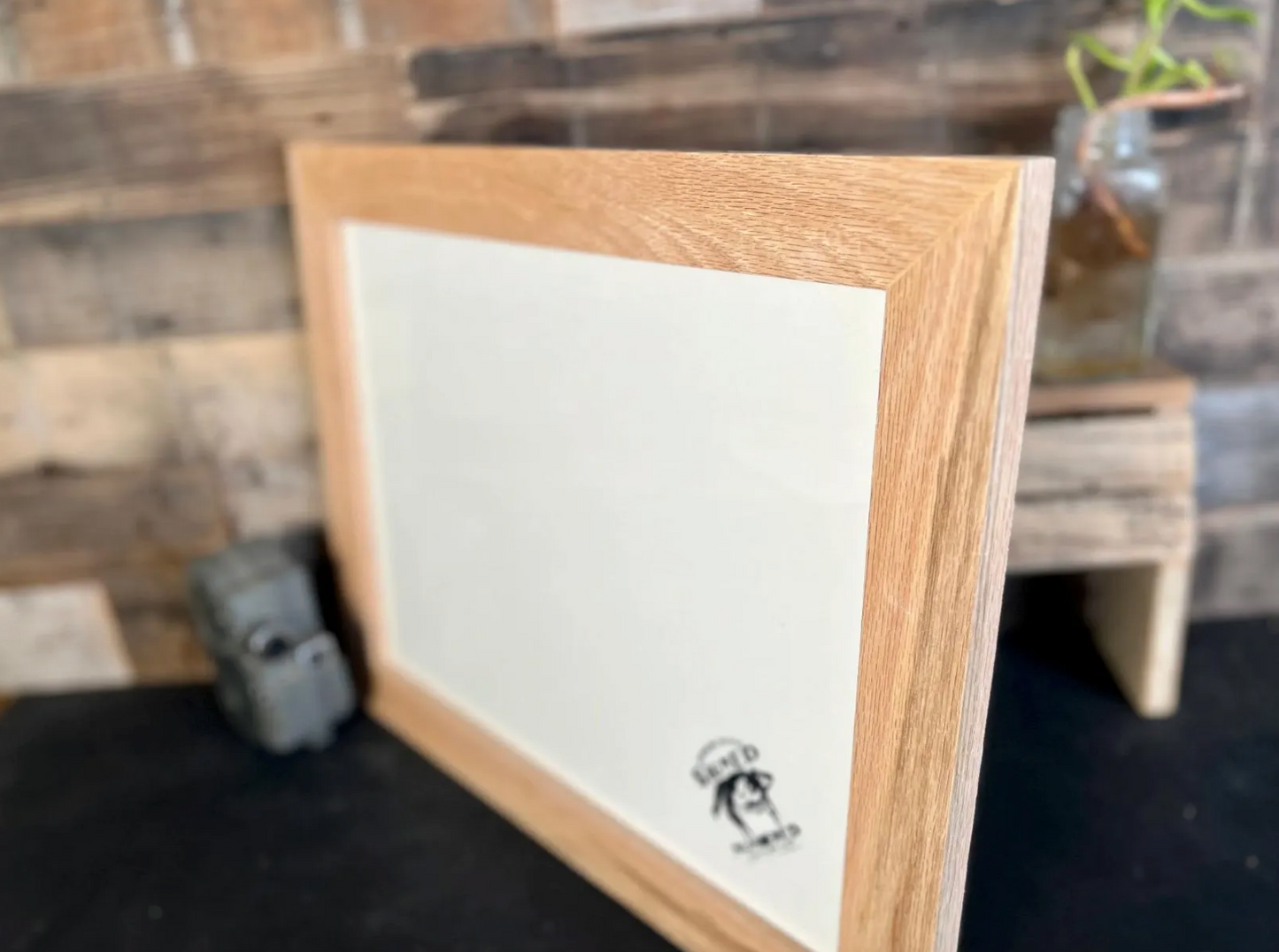 Solid Oak Picture Frame in 1.5" Hardwood Molding - Choose Your Size - Ships Right Away!