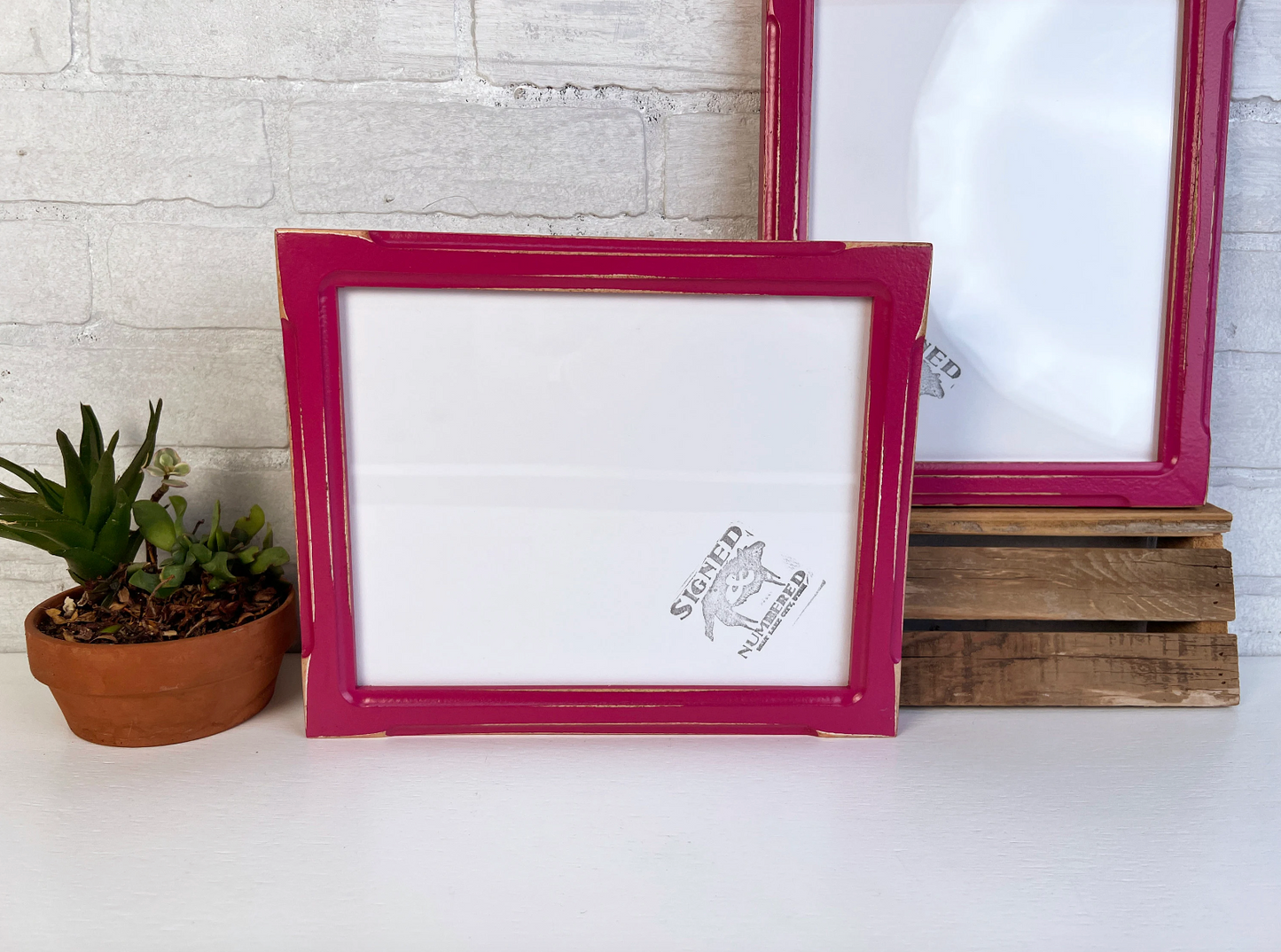 8x10" frame in 1x1 Shallow Bones style - Choose your color - FREE SHIPPING