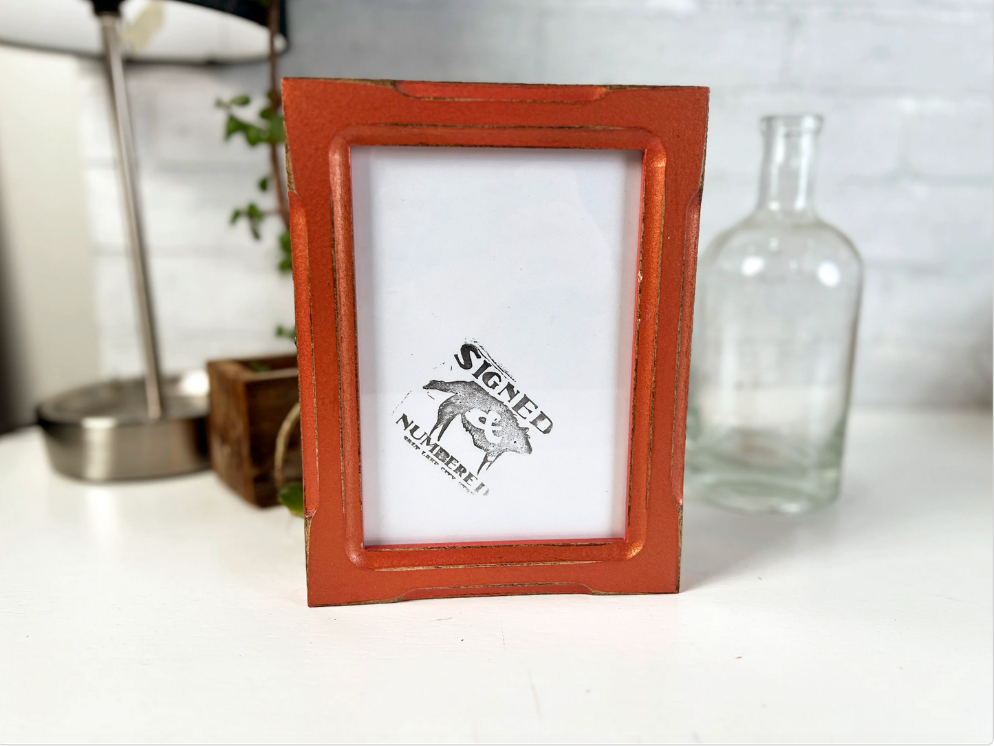 5x7" frame in 1x1 Shallow Bones style - Choose your color - FREE SHIPPING