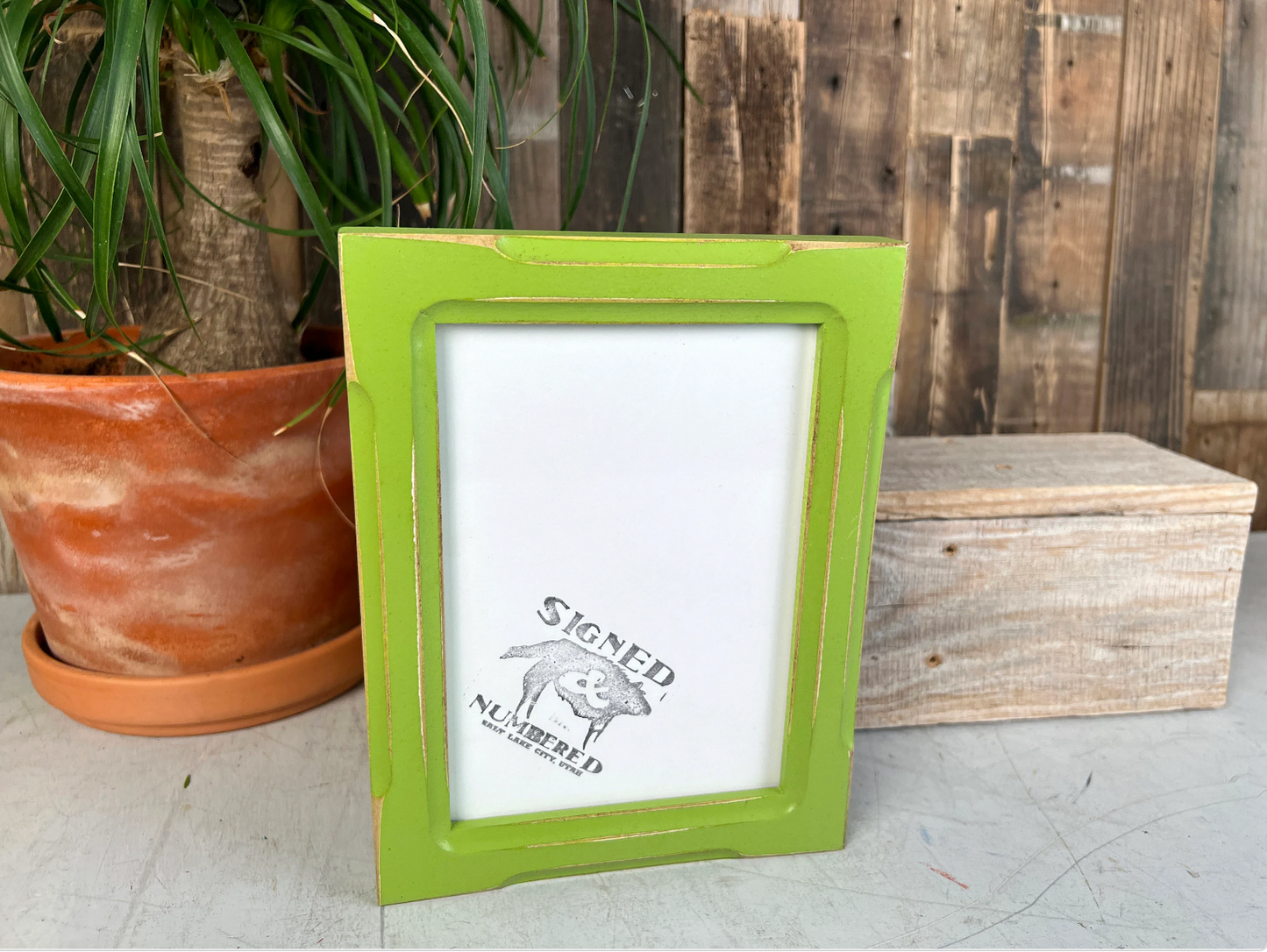 5x7" frame in 1x1 Shallow Bones style - Choose your color - FREE SHIPPING