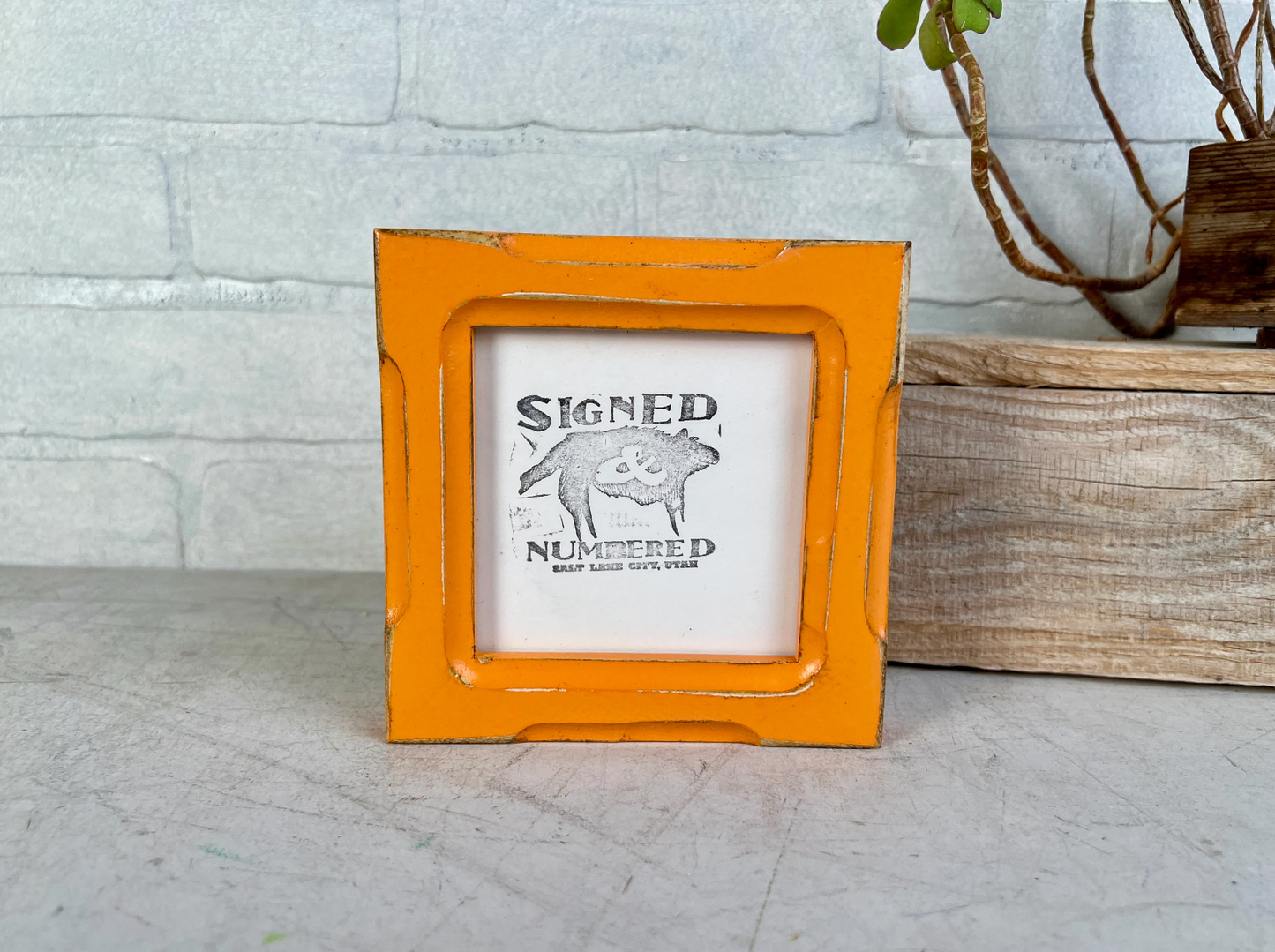 4x4" frame in 1x1 Shallow Bones style - Choose your color - FREE SHIPPING