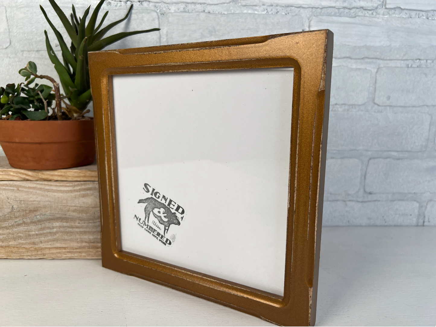 8x8" frame in 1x1 Shallow Bones style - Choose your color - FREE SHIPPING