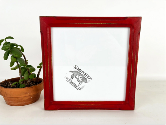 8x8" frame in 1x1 Shallow Bones style - Choose your color - FREE SHIPPING