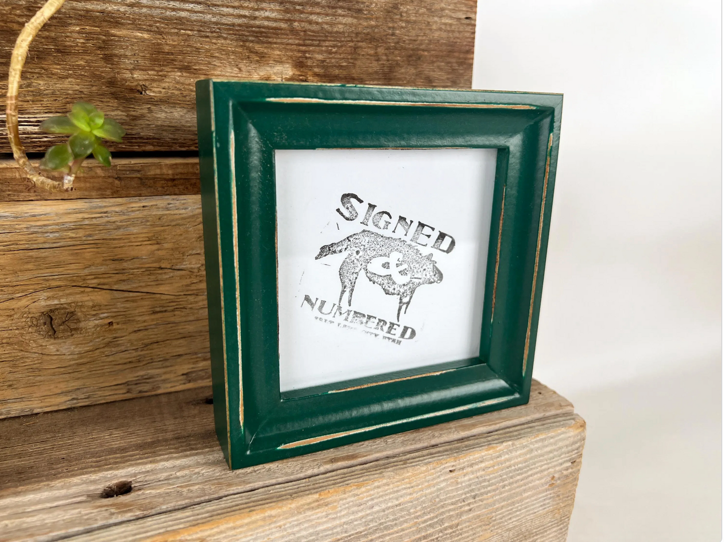 4x4" frame in Foxy Cove style - Choose your color - FREE SHIPPING