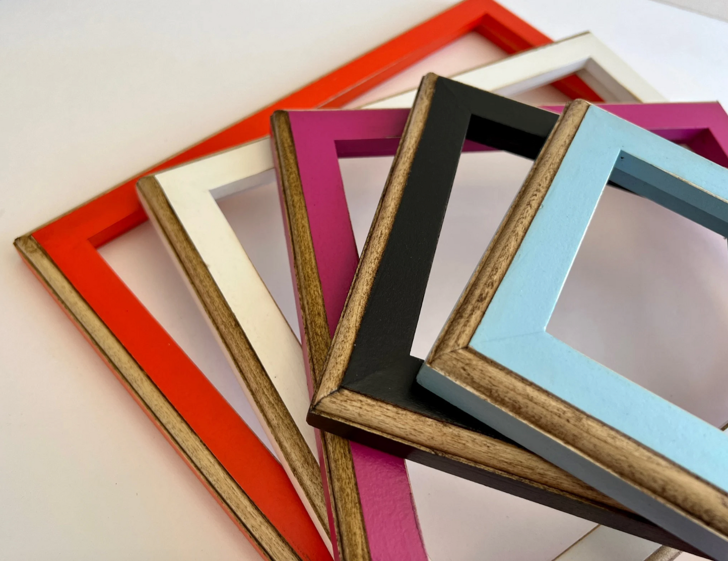 10x13" frame in 1x1 2Tone style - Choose your color - FREE SHIPPING