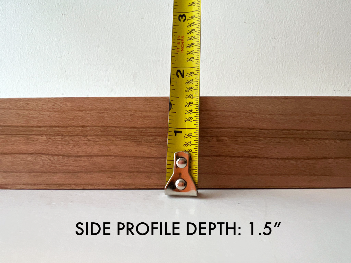 Deep Flat frame style in Solid Natural Walnut Hardwood - Choose your size - FREE SHIPPING!