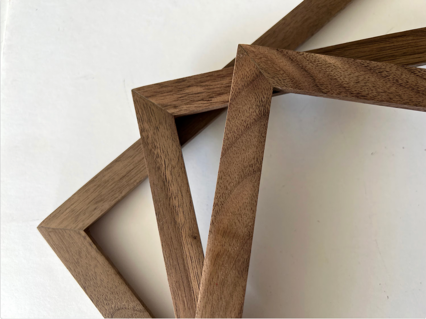 Peewee frame style in Solid Natural Walnut Hardwood - Choose your size - FREE SHIPPING!