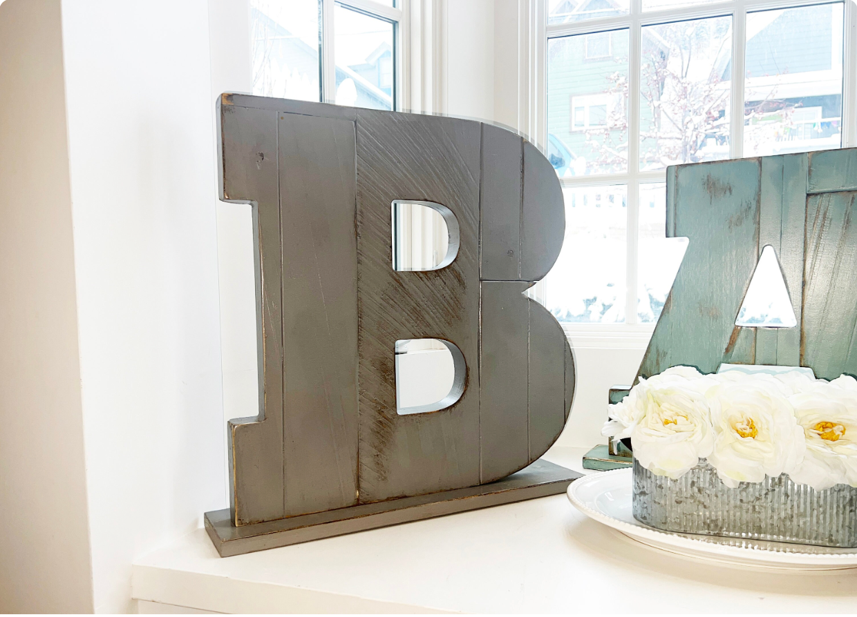 Frankenblock Reclaimed Number or Letter Block - Choose your color - For Table Top or Hanging