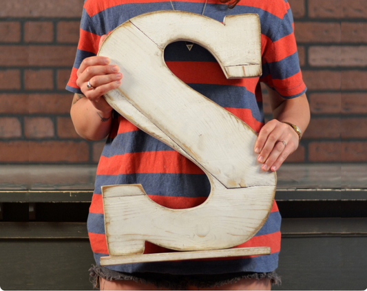 Frankenblock Reclaimed Number or Letter Block - Choose your color - For Table Top or Hanging