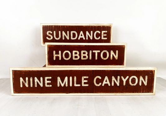 Point of Interest Sign - Fully Customizable Real or Fictional Locations - Handmade Signs