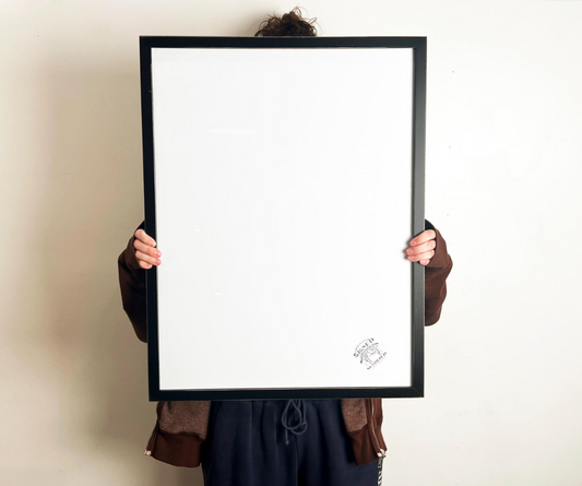 Large Poster Frame - Deep Flat style in Vintage Black - Choose Your Size - Ships Right Away - FREE SHIPPING