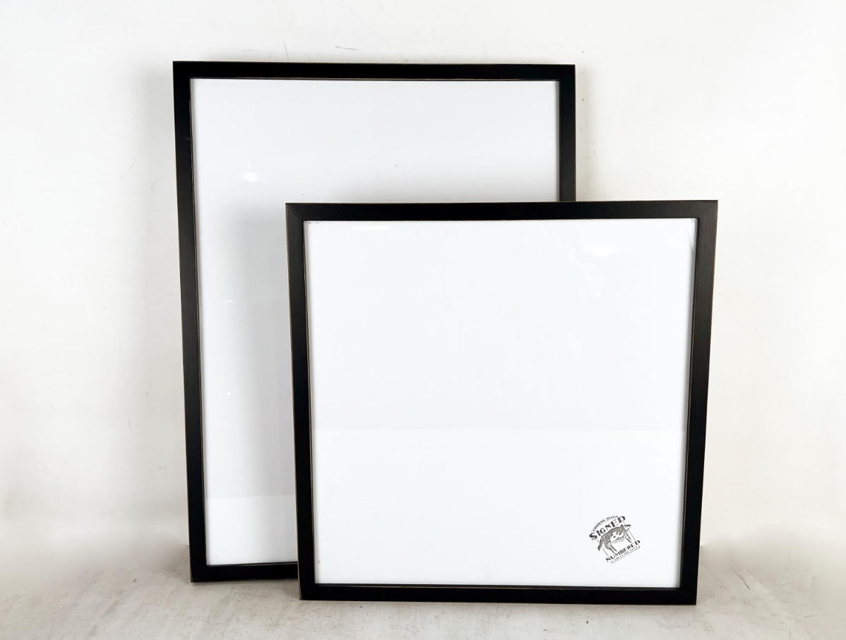 Large Poster Frame - Deep Flat style in Vintage Black - Choose Your Size - Ships Right Away - FREE SHIPPING
