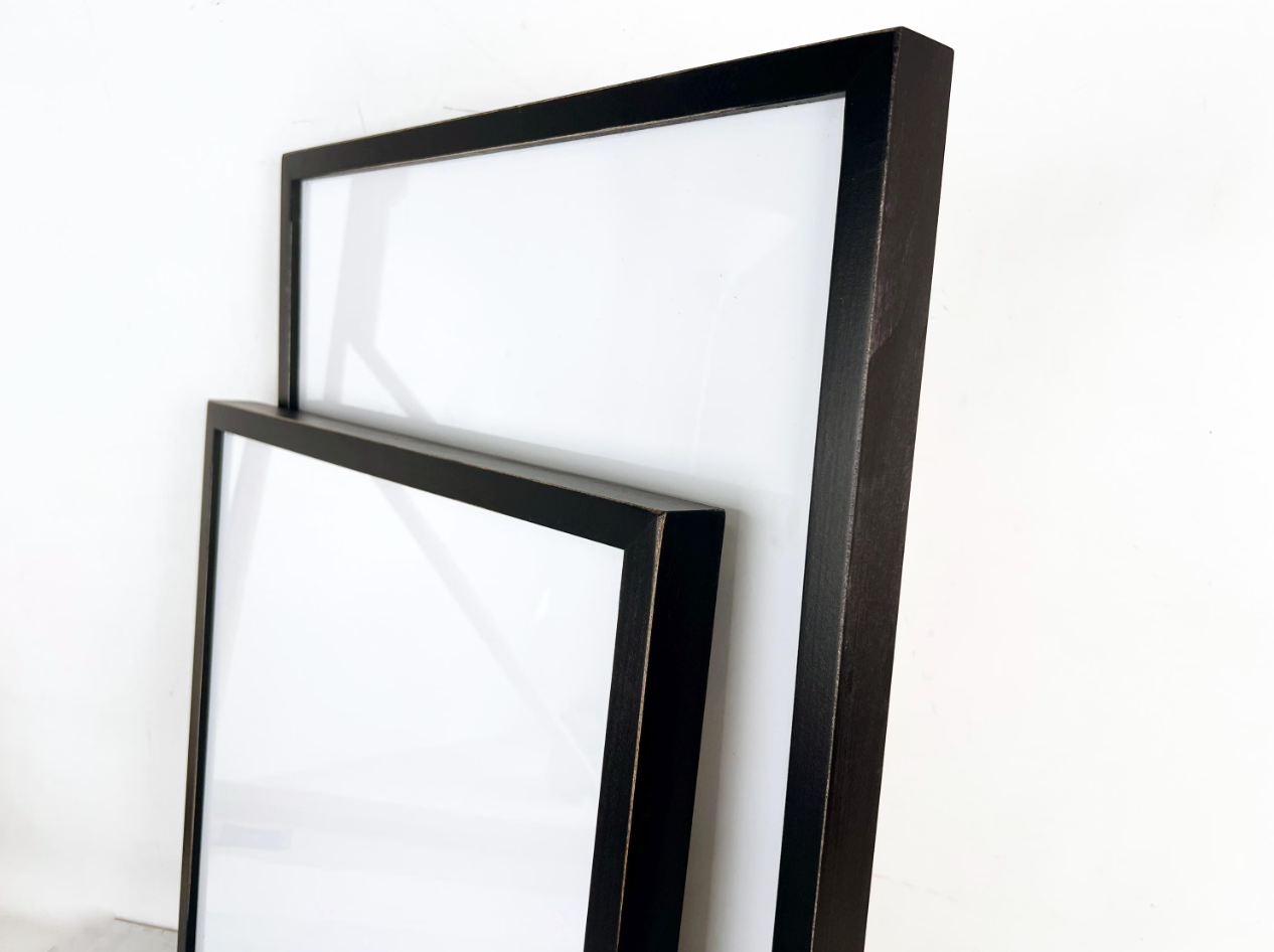 Large Poster Frame - Deep Flat style in Vintage Black - Choose Your Size - Ships Right Away - FREE SHIPPING