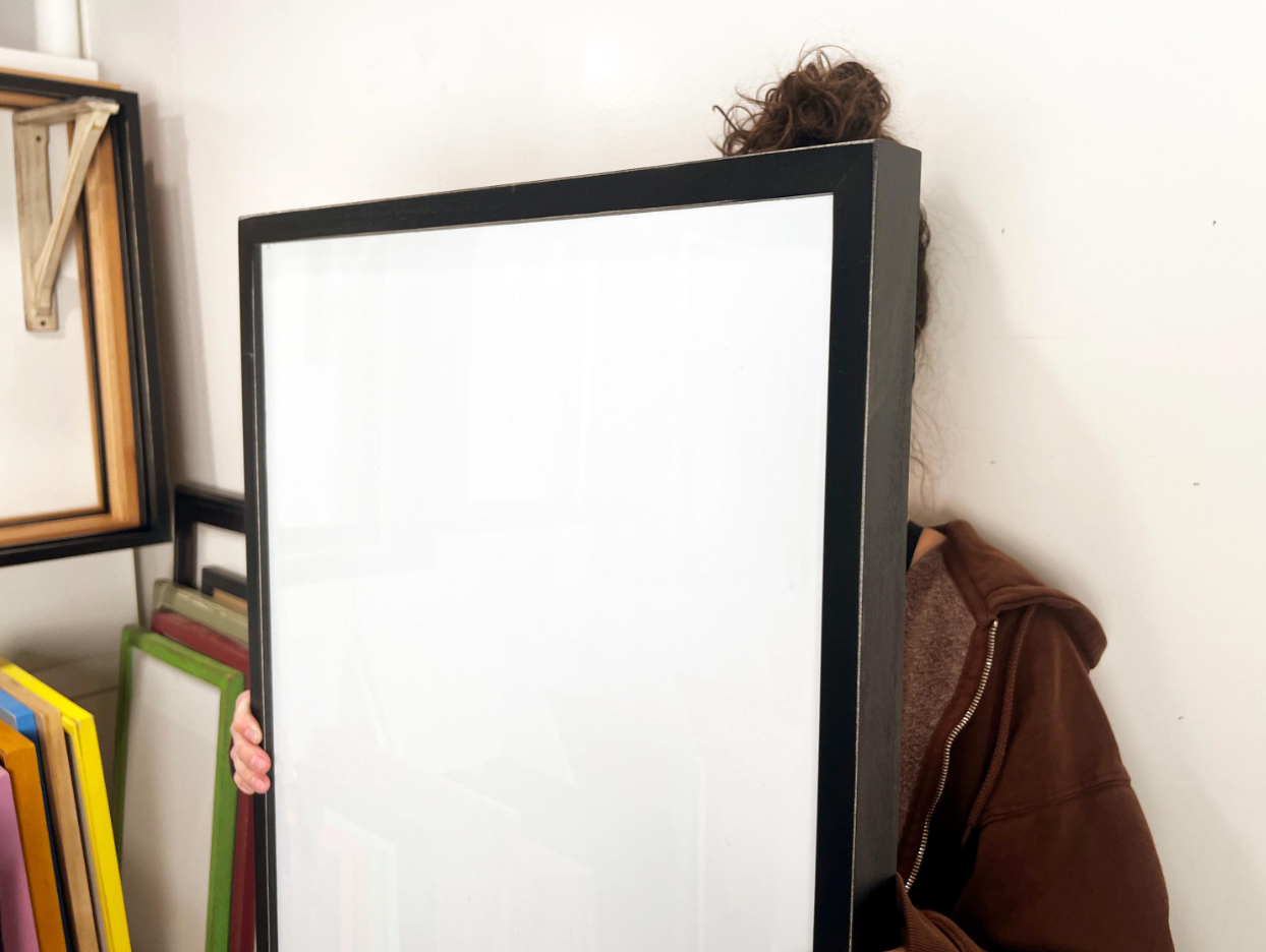 Large Poster Frame - Deep Flat style in Vintage Black - Choose Your Size - Ships Right Away - FREE SHIPPING