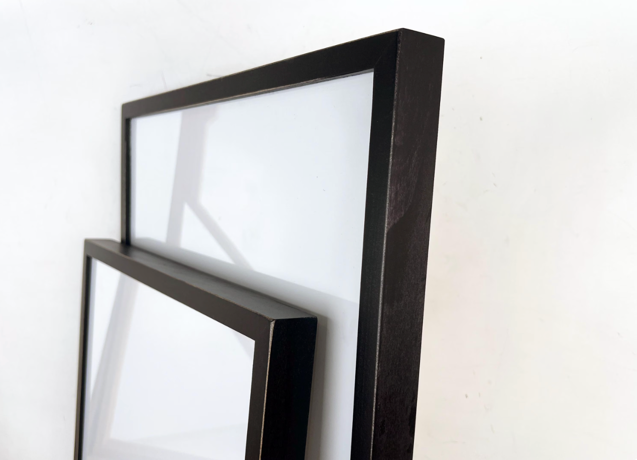 Large Poster Frame - Deep Flat style in Vintage Black - Choose Your Size - Ships Right Away - FREE SHIPPING