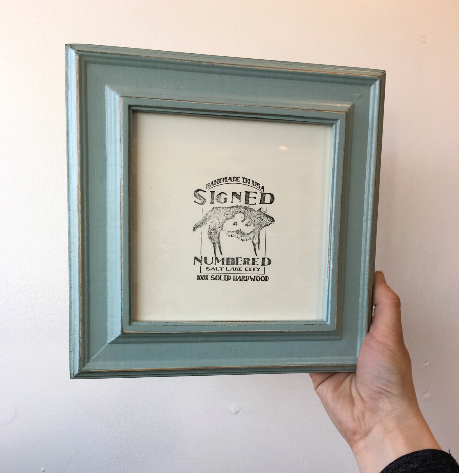 10x10" frame in Diplomat style - Choose your color - FREE SHIPPING