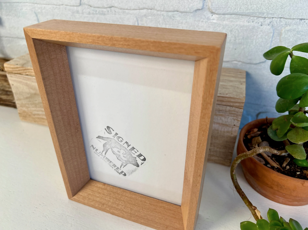 Solid Alder Picture Frame in Park Slope Hardwood Molding- Choose Your Size - Ships Right Away!