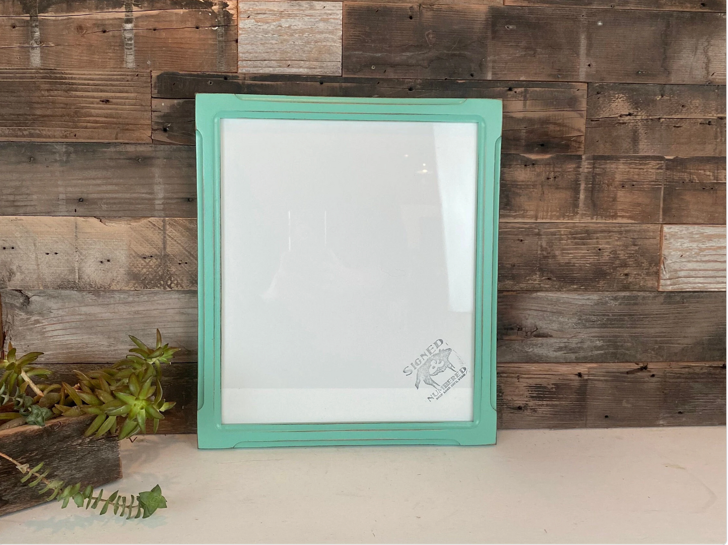 6x8" frame in 1x1 Shallow Bones style - Choose your color - FREE SHIPPING