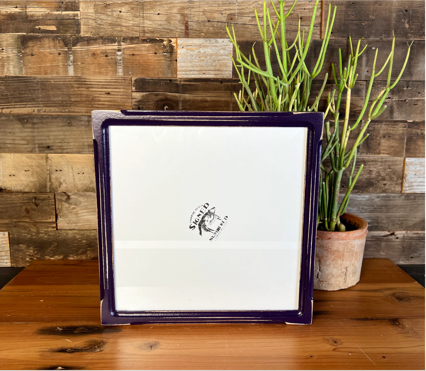 4x8" frame in 1x1 Shallow Bones style - Choose your color - FREE SHIPPING