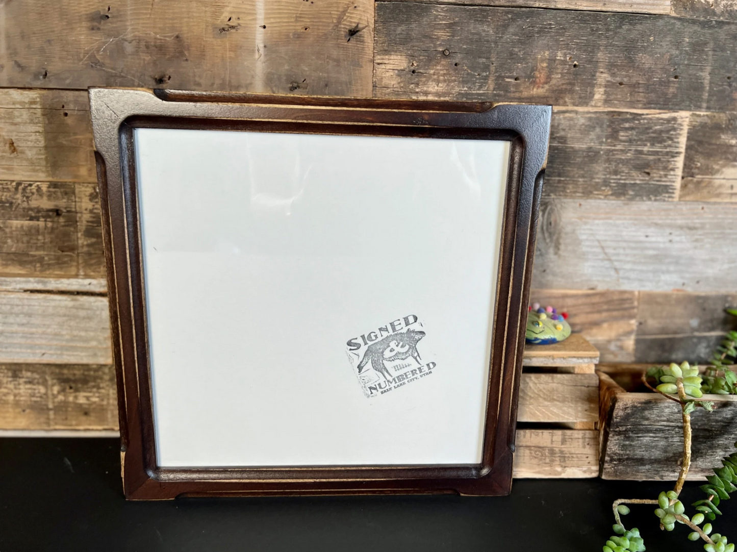 8x14" frame in 1x1 Shallow Bones style - Choose your color - FREE SHIPPING