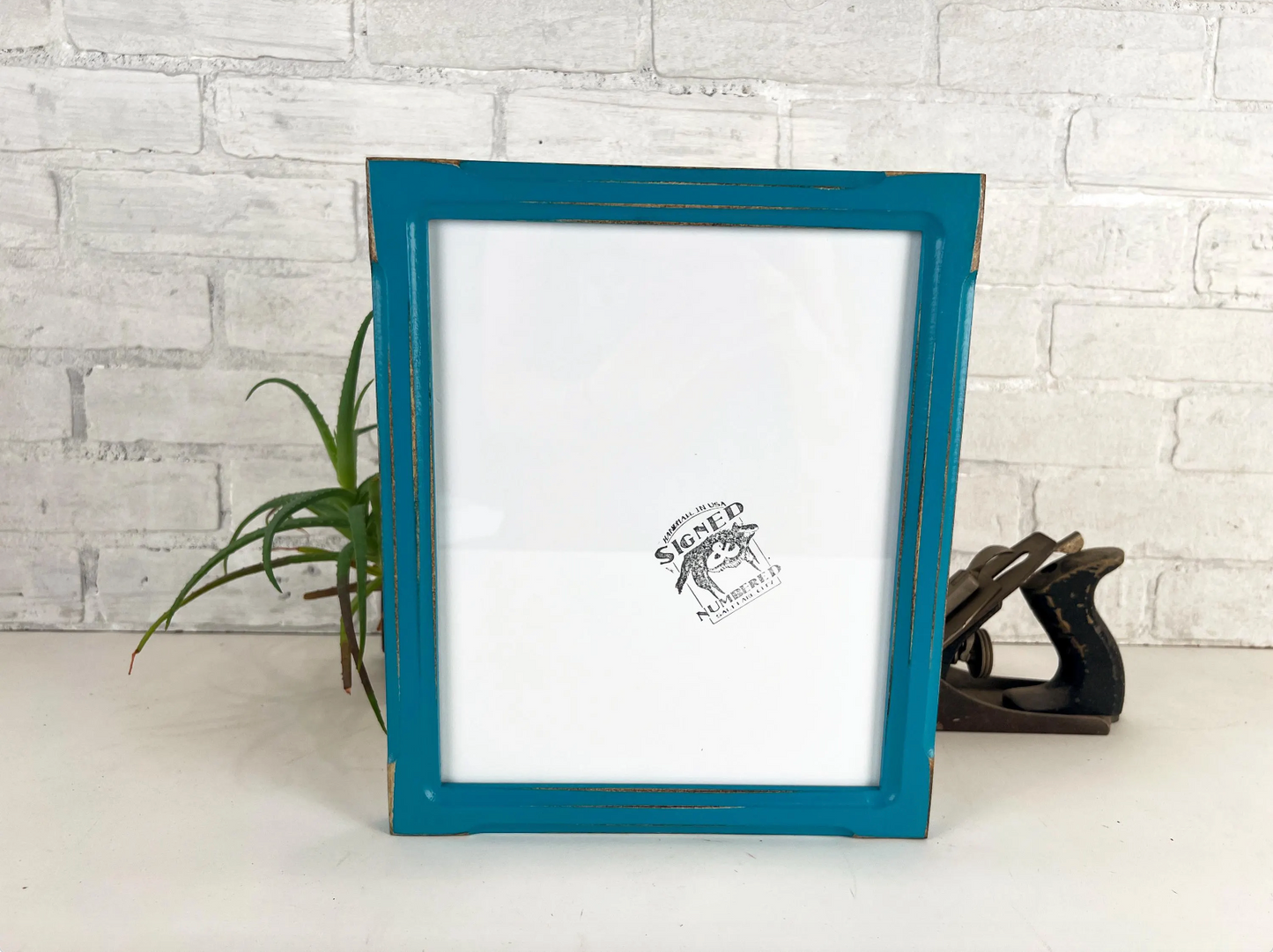 8x16" frame in 1x1 Shallow Bones style - Choose your color - FREE SHIPPING