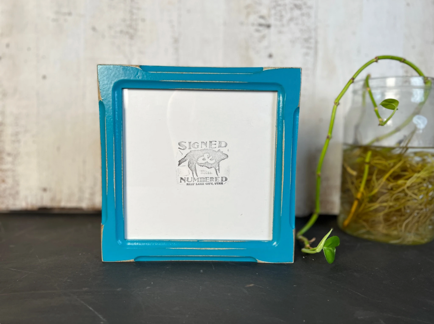 7x7" frame in 1x1 Shallow Bones style - Choose your color - FREE SHIPPING